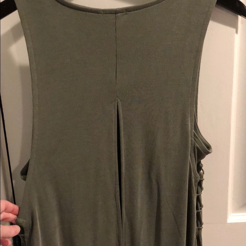 Splendid jersey dress with laceup detail - Picture 4 of 6